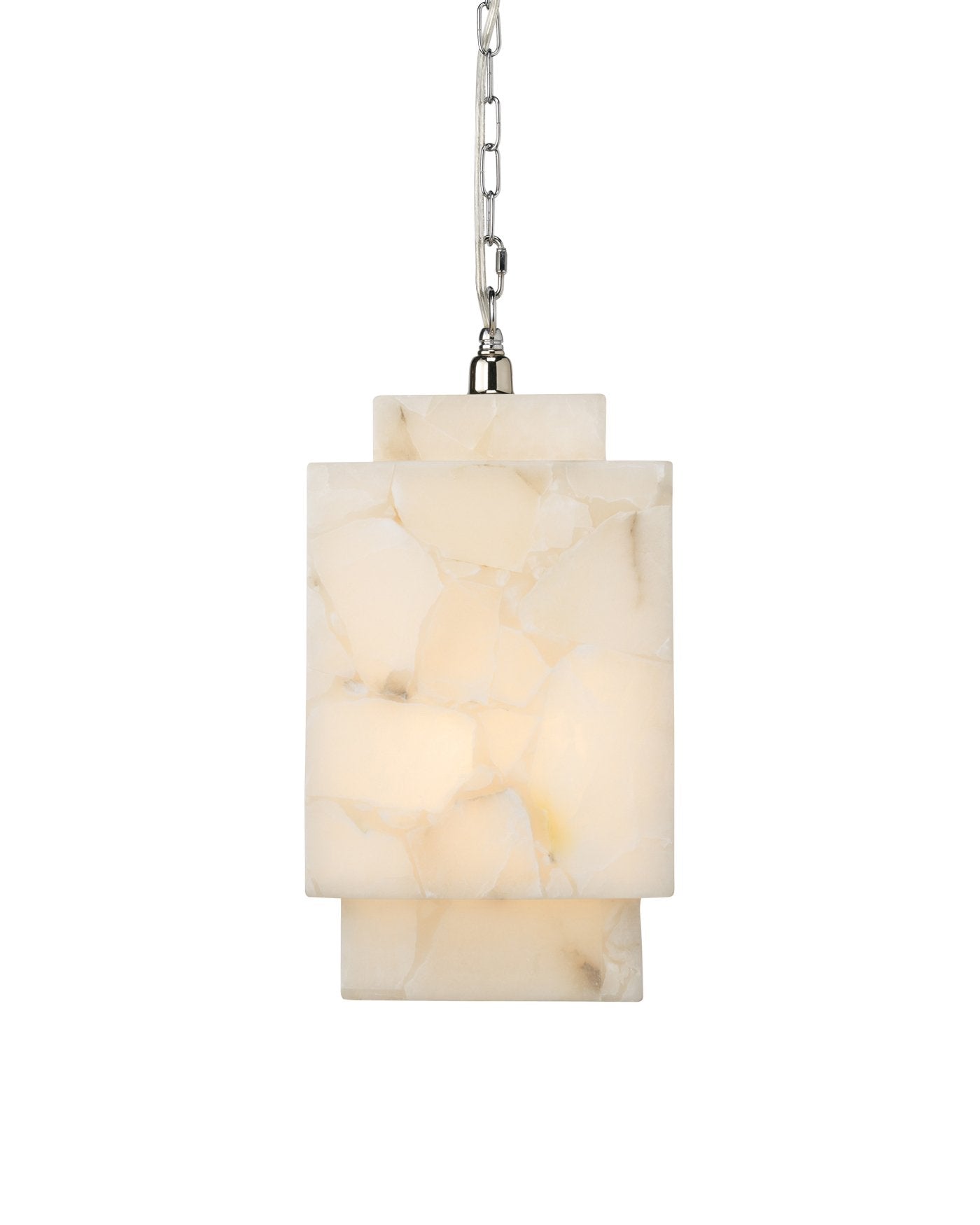 Jamie Young Borealis Cube Pendant In Alabaster