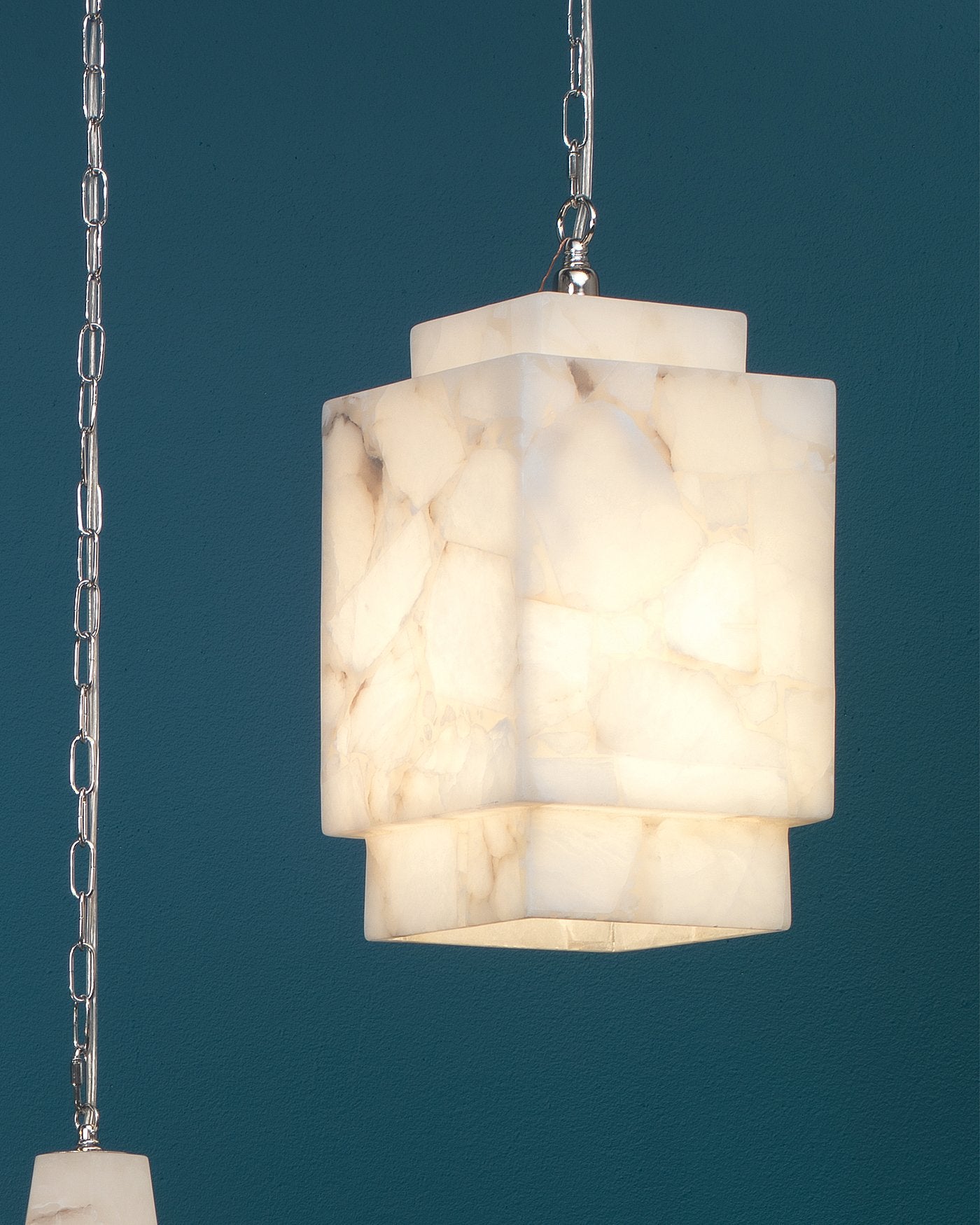 Jamie Young Borealis Cube Pendant In Alabaster