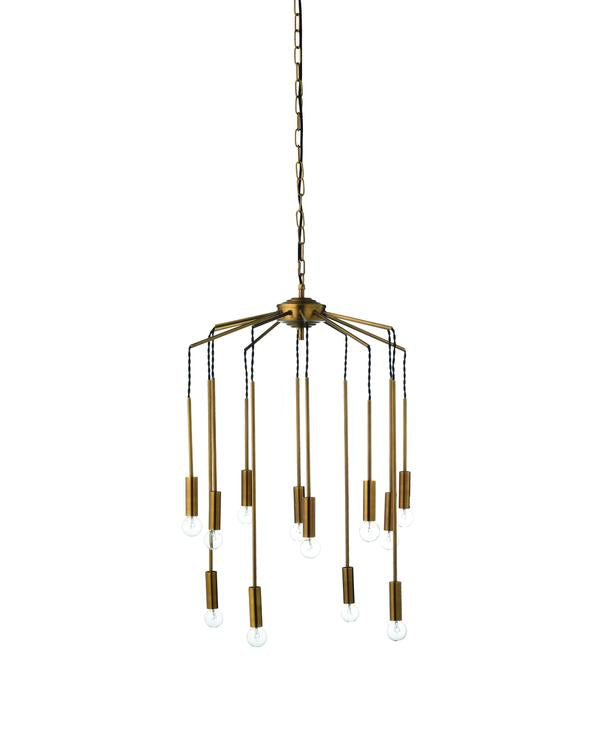 Jamie Young Cascade Pendant In Antique Brass