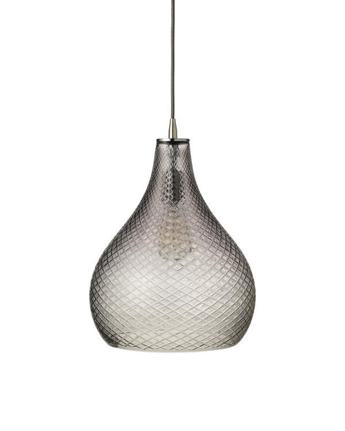 Jamie Young Cut Glass Curved Pendant Light, Large