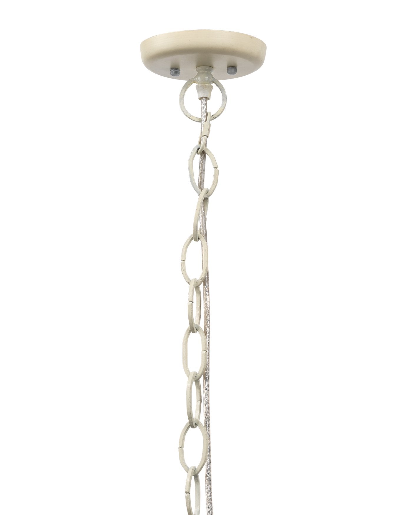 Jamie Young Gulf Steam Pendant In Off White Wood Beads