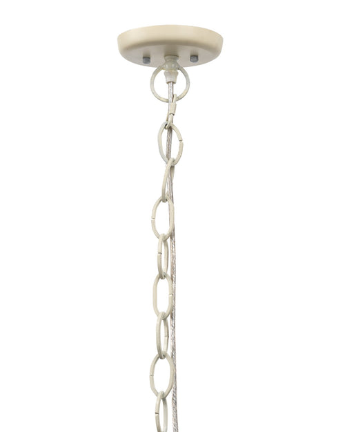 Jamie Young Gulf Steam Pendant In Off White Wood Beads