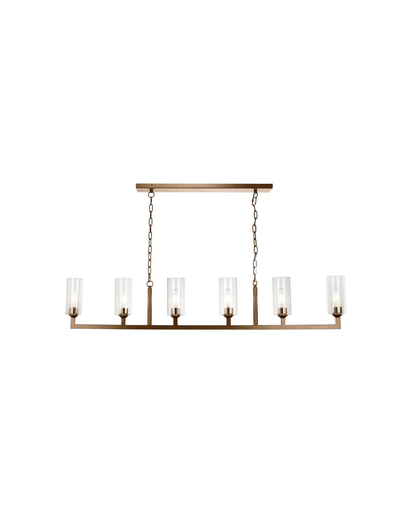 Jamie Young Linear 6 Light Chandelier