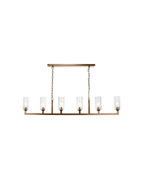 Jamie Young Linear 6 Light Chandelier