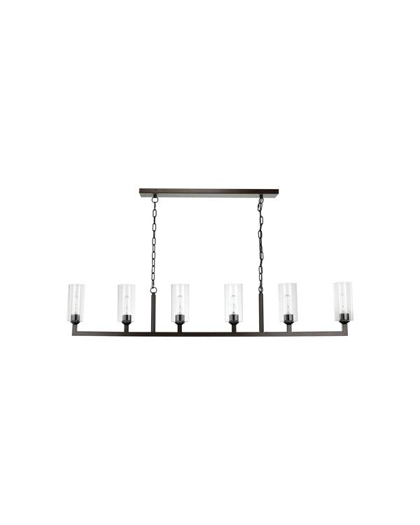 Jamie Young Linear 6 Light Chandelier