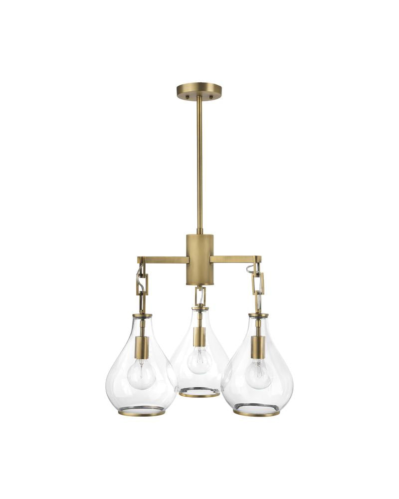 Jamie Young Tear Drop Three Arm Chandelier