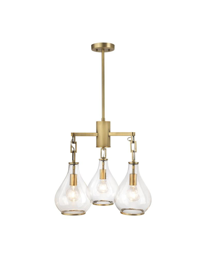 Jamie Young Tear Drop Three Arm Chandelier