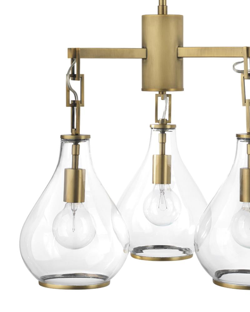 Jamie Young Tear Drop Three Arm Chandelier