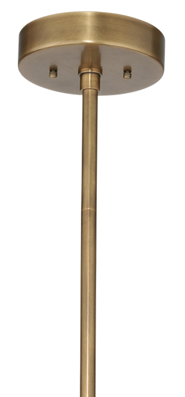 Jamie Young Upsala Chandelier In Pale Lavender Agate & Antique Brass Metal