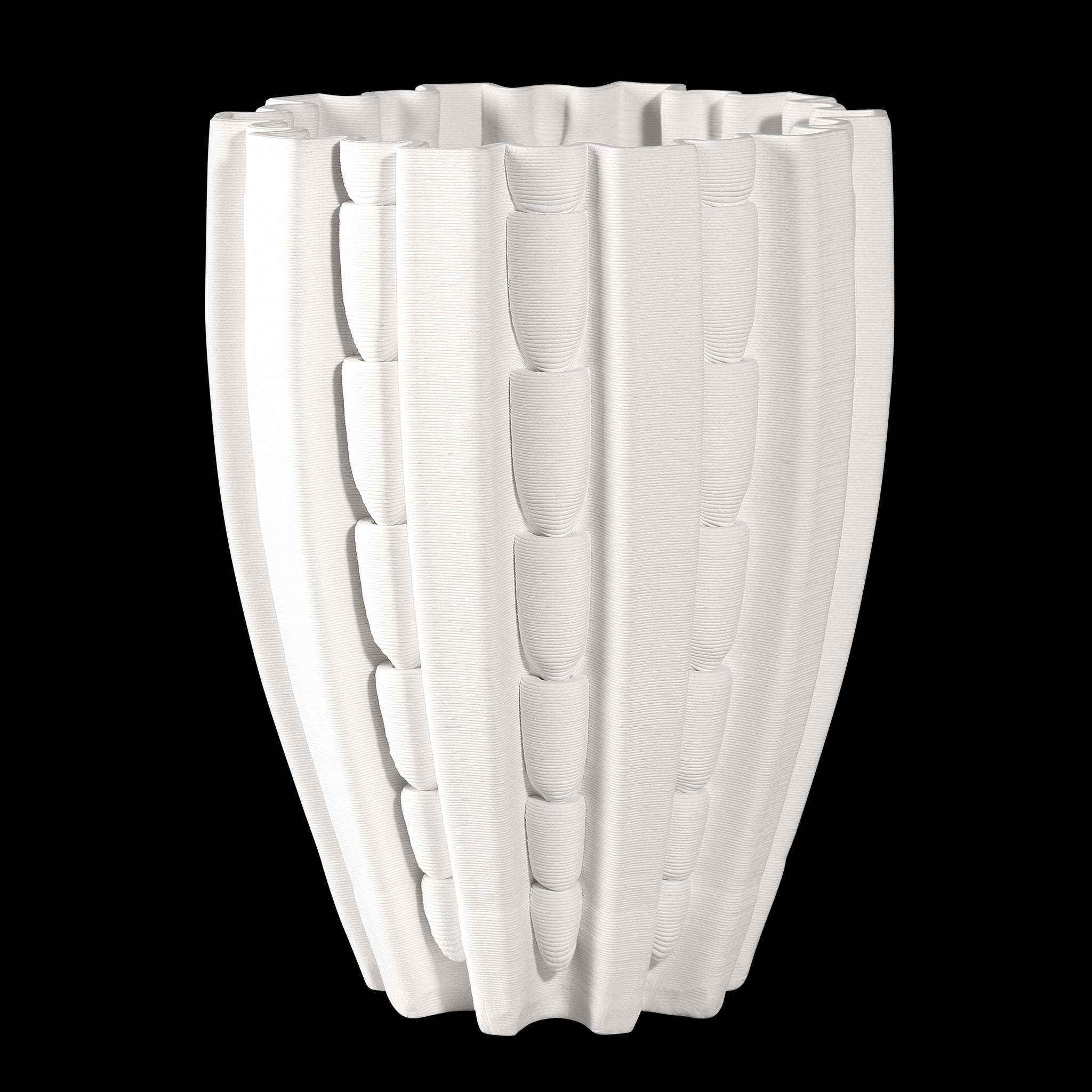 Currey & Company 10" Fluted Small Vase
