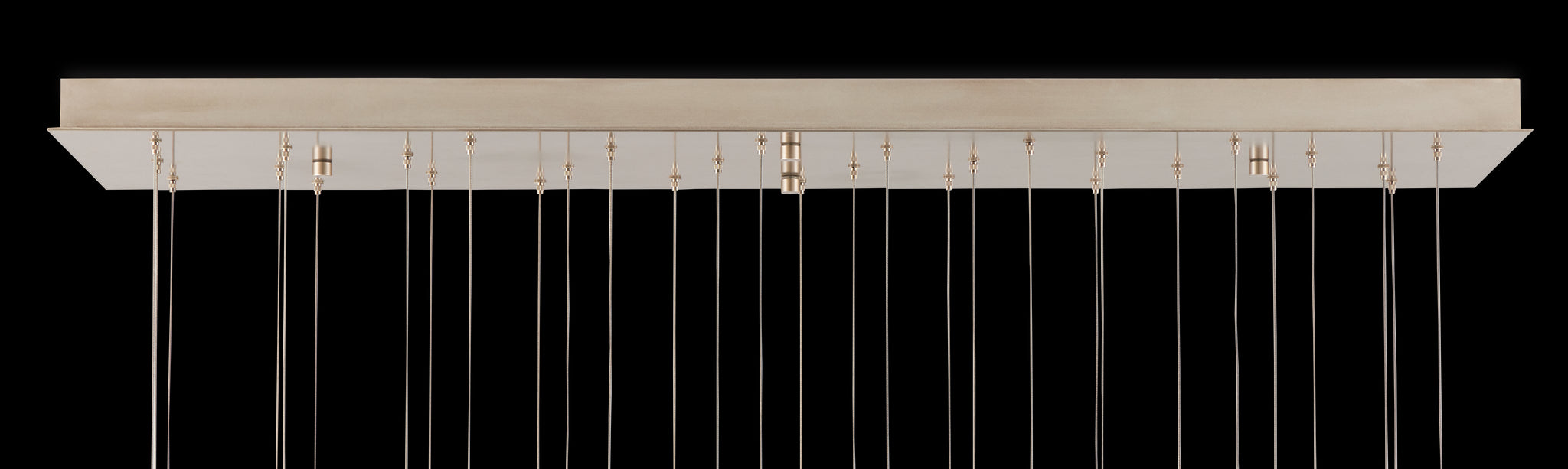 Currey & Company Virtu 30 Light Rectangular Multi Drop