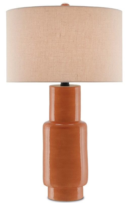 Currey & Company Janeen Orange Table Lamp