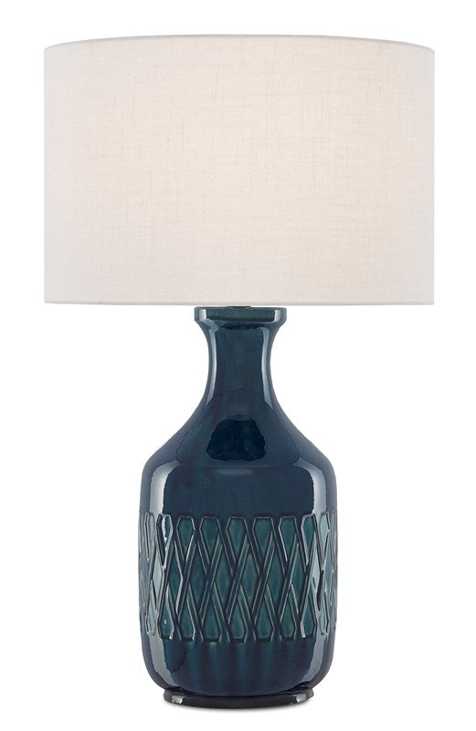Currey And Company Samba Blue Table Lamp