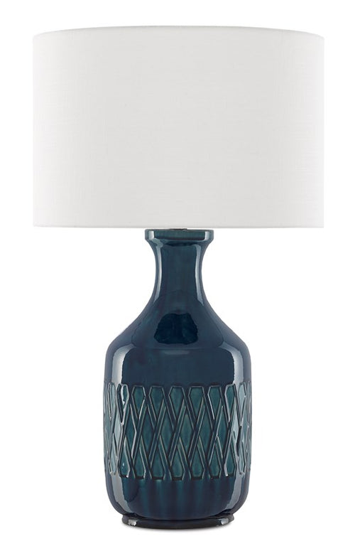 Currey And Company Samba Blue Table Lamp
