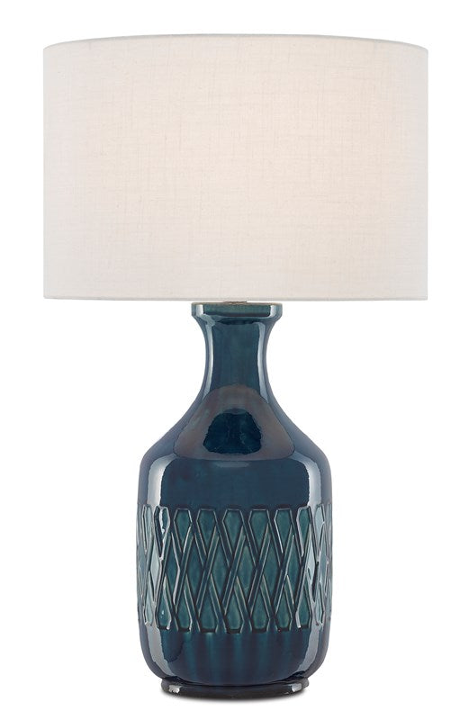 Currey And Company Samba Blue Table Lamp