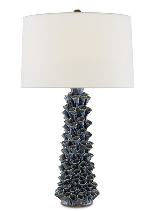 Currey & Company Sunken Blue Table Lamp