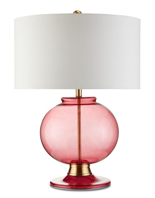 Currey and Company - Jocasta Red Table Lamp