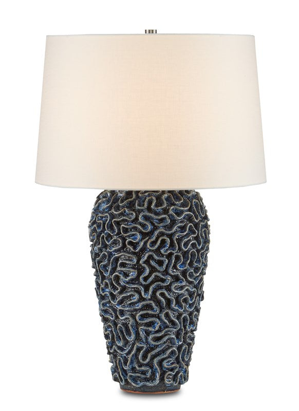 Currey And Company Milos Blue Table Lamp