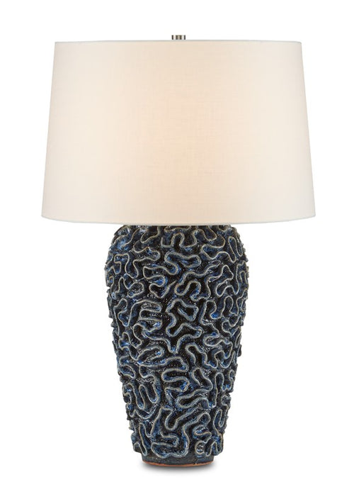Currey And Company Milos Blue Table Lamp