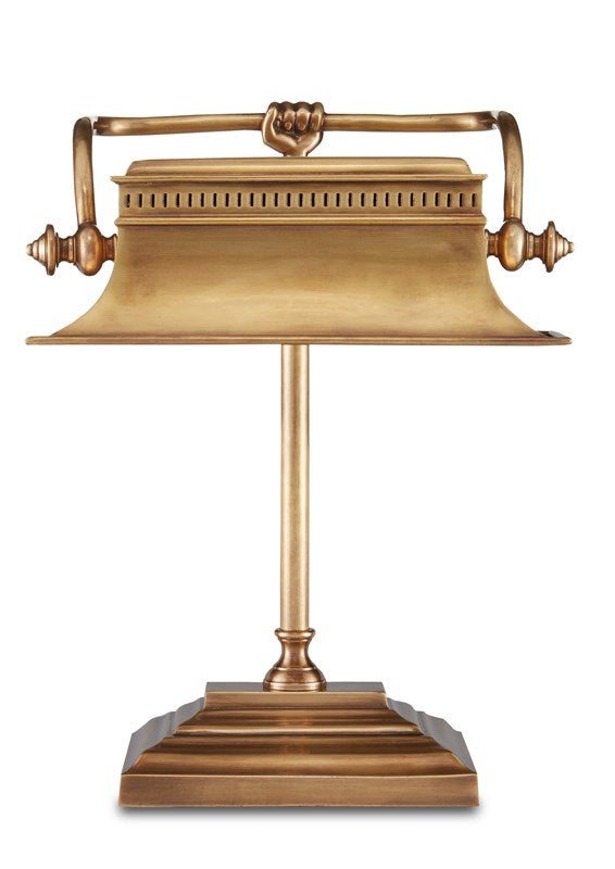 Bunny Williams For Currey And Company Malvasia Brass Desk Lamp