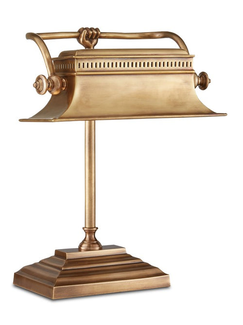 Bunny Williams For Currey And Company Malvasia Brass Desk Lamp
