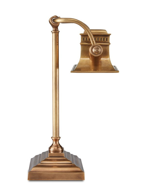Bunny Williams For Currey And Company Malvasia Brass Desk Lamp
