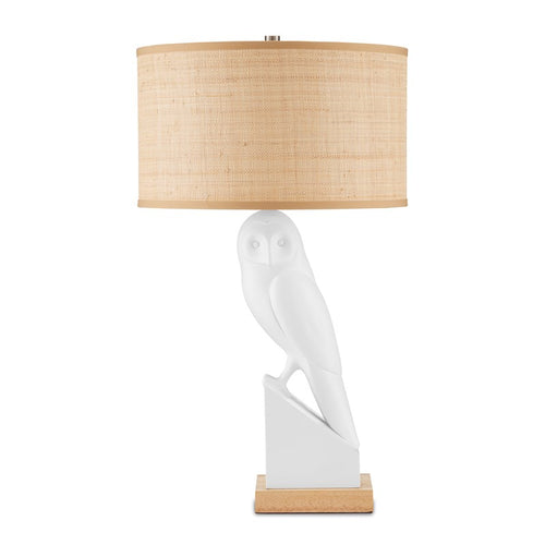 Currey And Company Snowy Owl Table Lamp