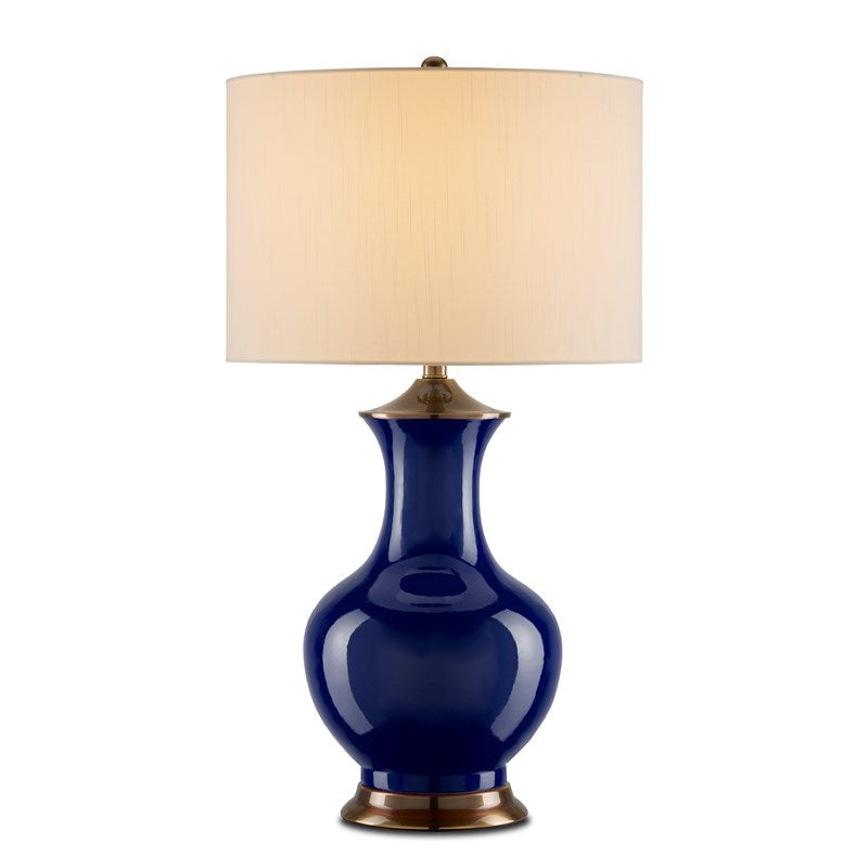 Currey And Company Lilou Blue Table Lamp