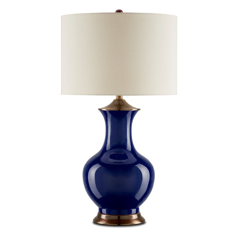 Currey And Company Lilou Blue Table Lamp