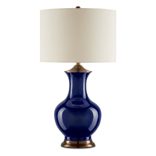 Currey And Company Lilou Blue Table Lamp