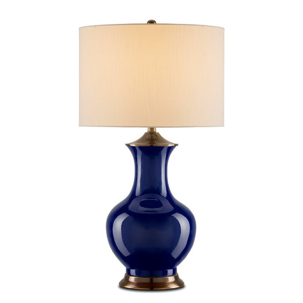 Currey And Company Lilou Blue Table Lamp