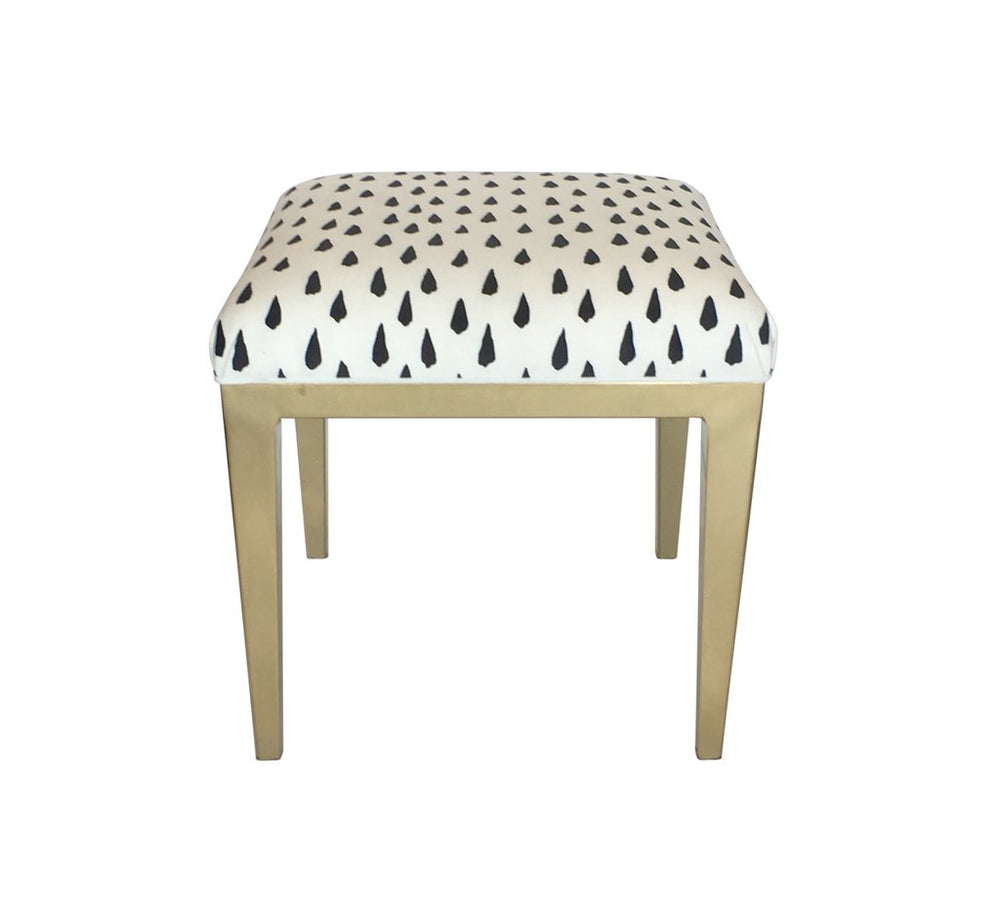 Dana Gibson Frenchy Ottoman in White Minsk