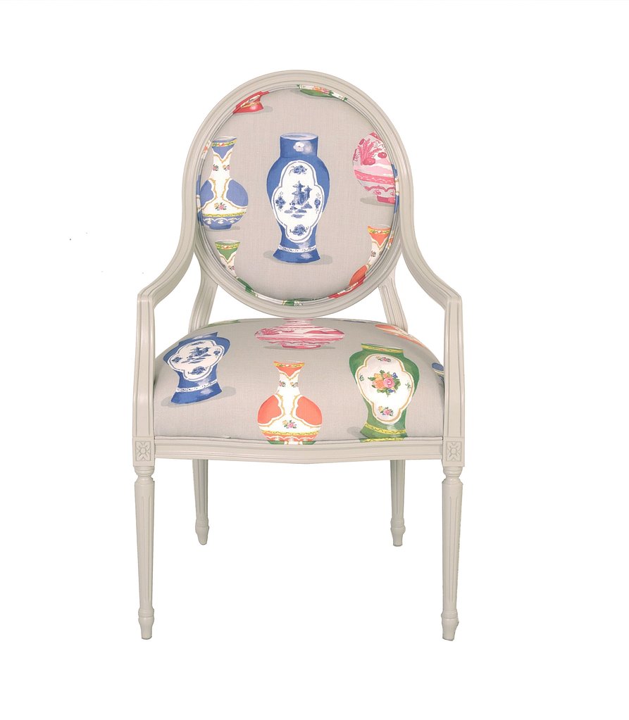 Dana Gibson Rosinda Bergere in Meissen Chair