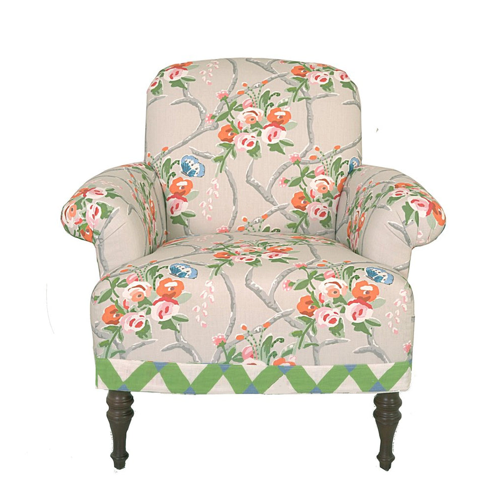 Dana Gibson Josie Club Chair in Chiswell Chintz