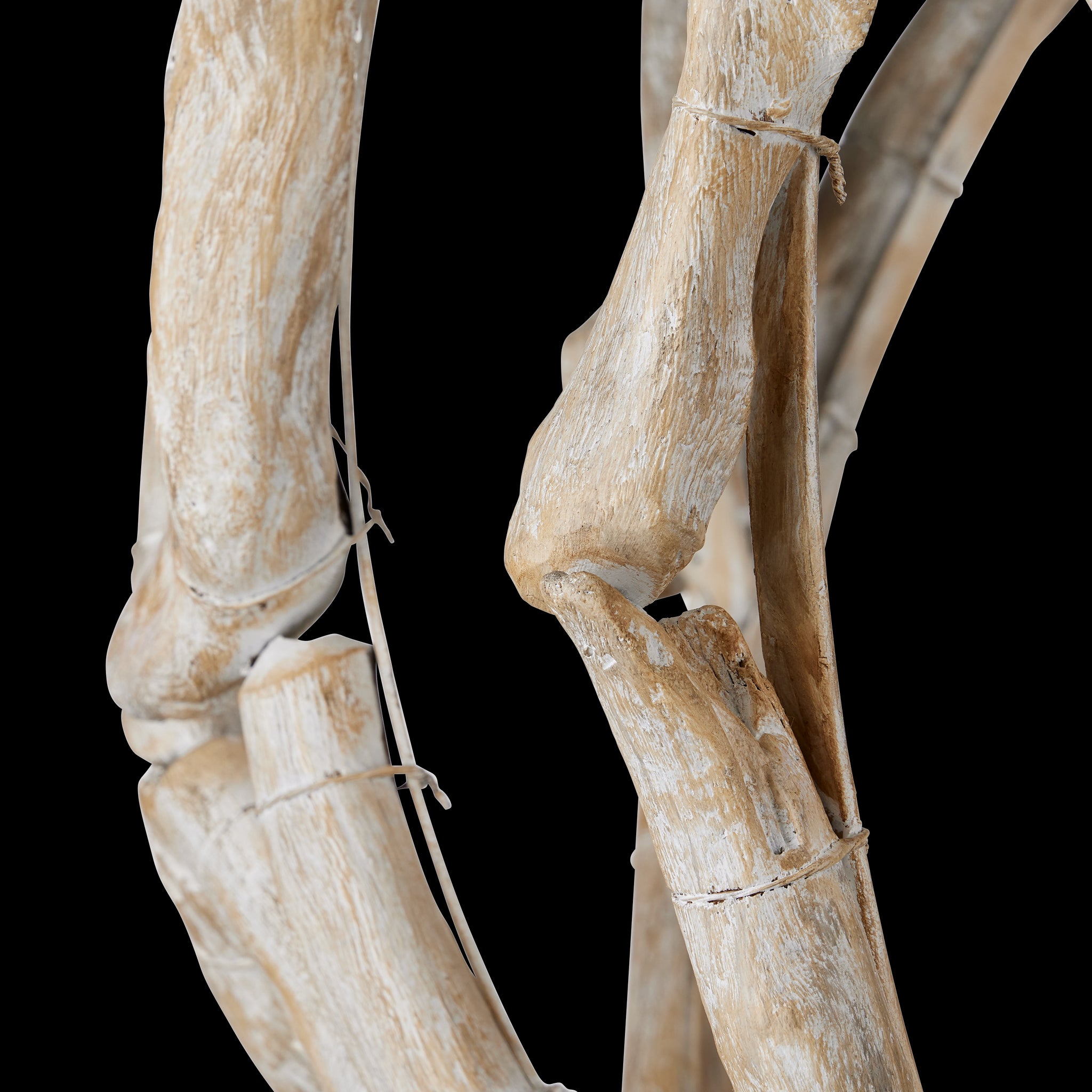 Currey & Company Driftwood 29" Whitewash 3 Light Orb Chandelier