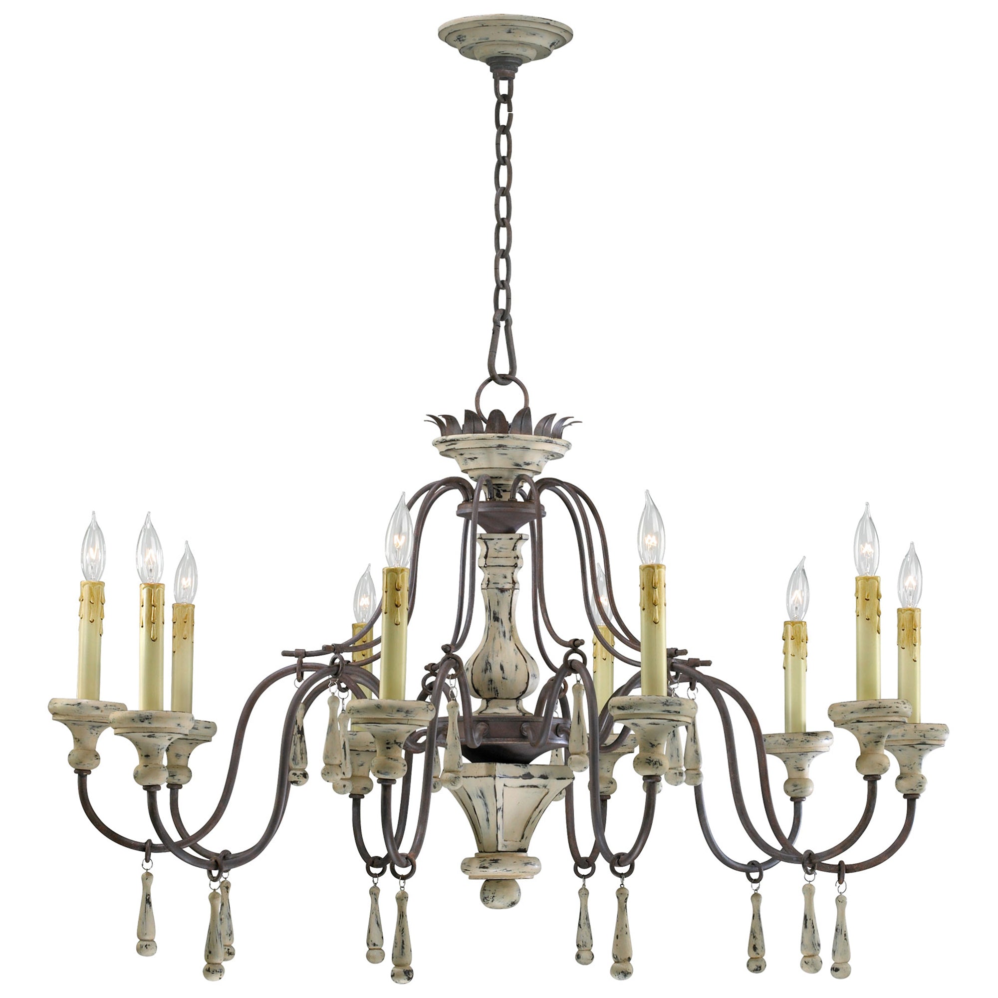 Provence 10 Light Chandelier By Cyan Design