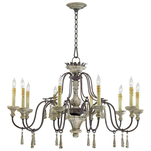 Provence 10 Light Chandelier By Cyan Design