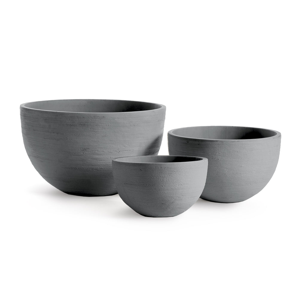 Napa Home And Garden Fibrestone Malibu Low Bowls, Set Of 3
