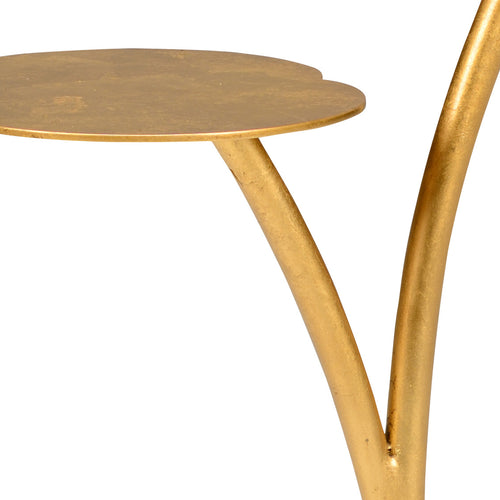 Chelsea House Leaf Side Table - Gold