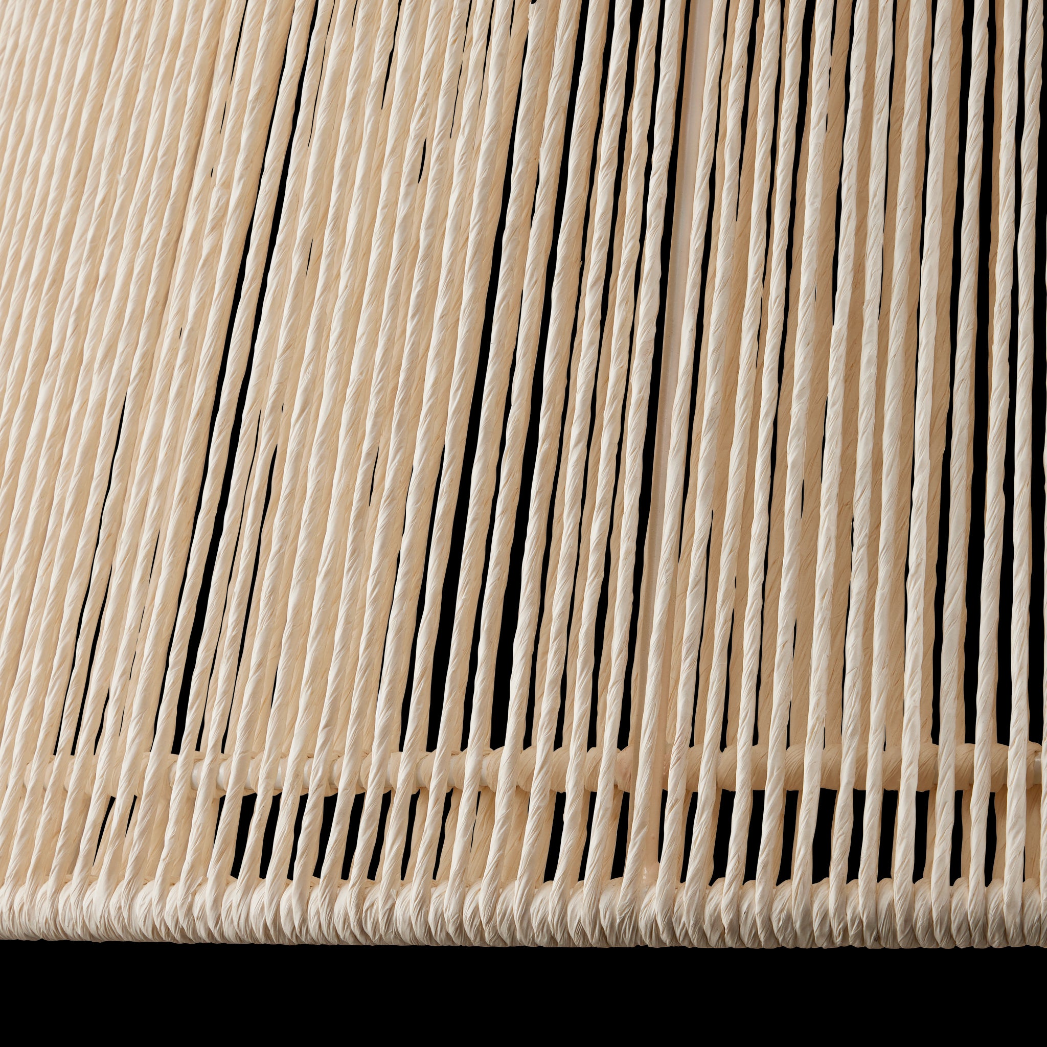 Currey & Company Parnell 27.75" White Twine 1 Light Pendant