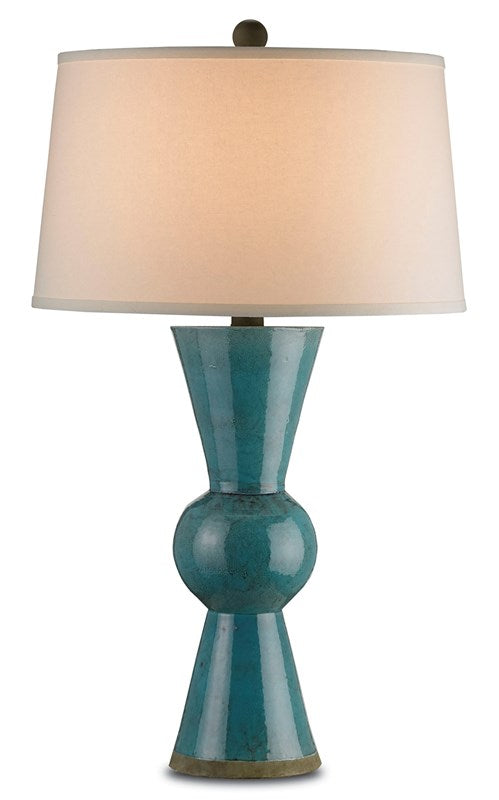 Currey And Company Upbeat Teal Table Lamp