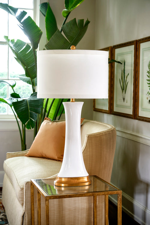 Chelsea House - Hopper Lamp - White