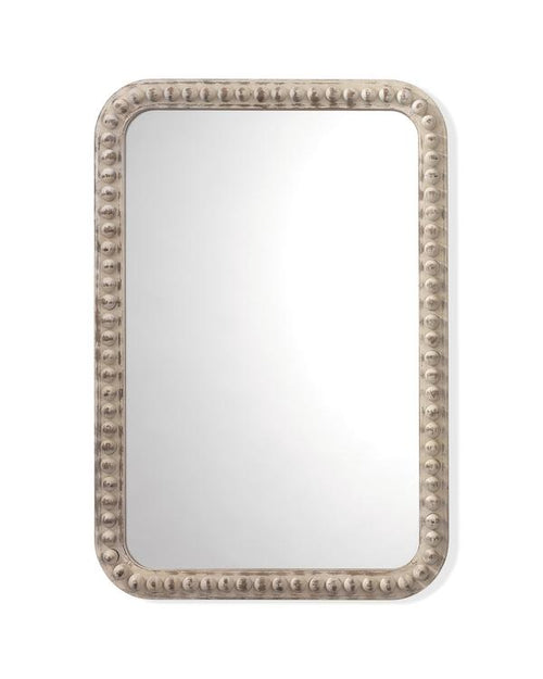 Jamie Young Rectangle Audrey Mirror In White Washed Wood
