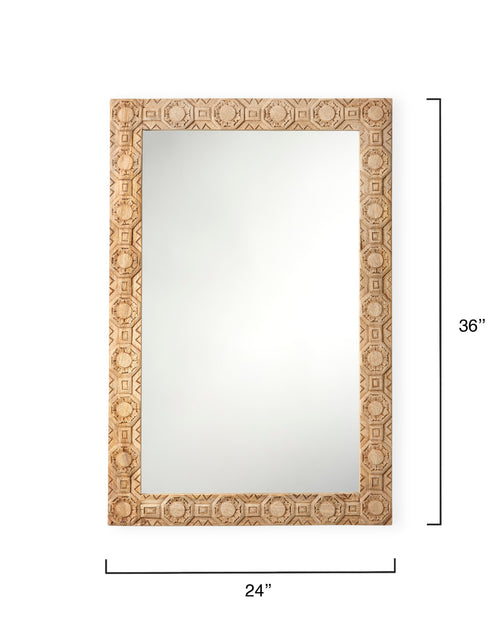 Jamie Young Relief Carved Rectangle Mirror