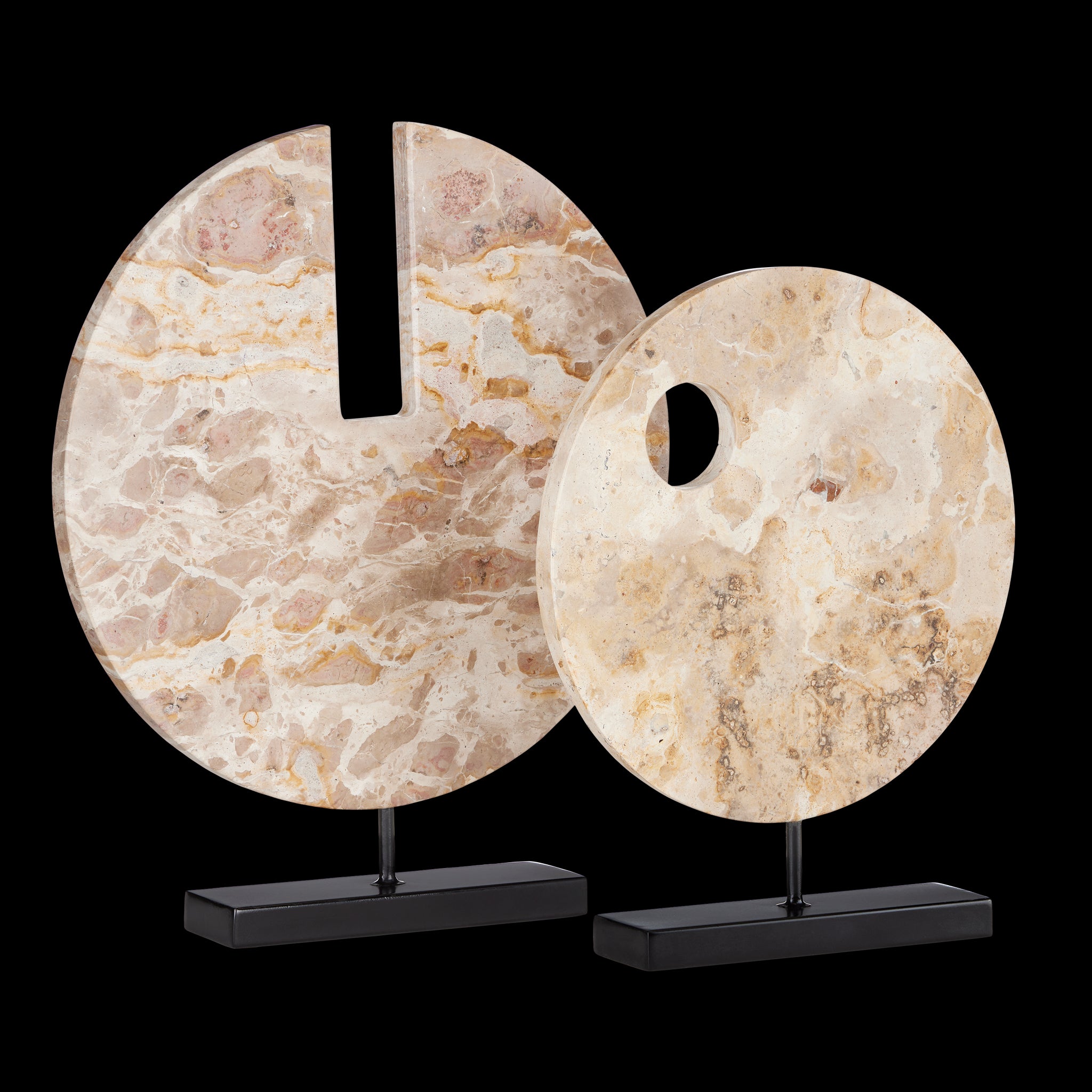 Currey & Company 15.75" Wes Marble Disc