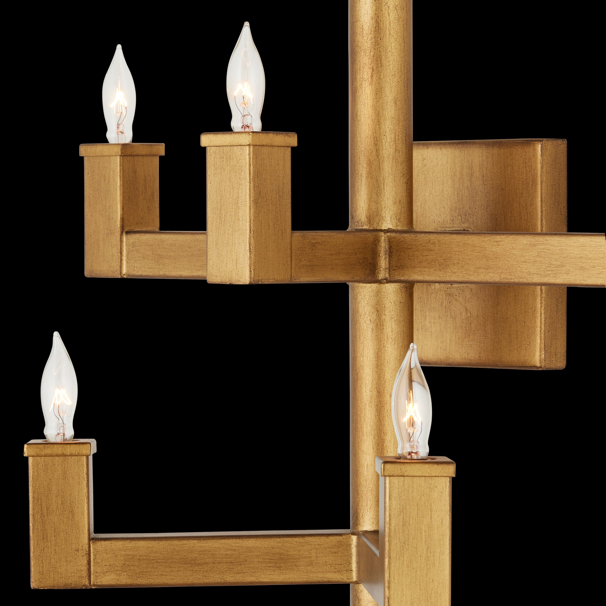 Currey & Company Andre Brass 7 Light Wall Sconce