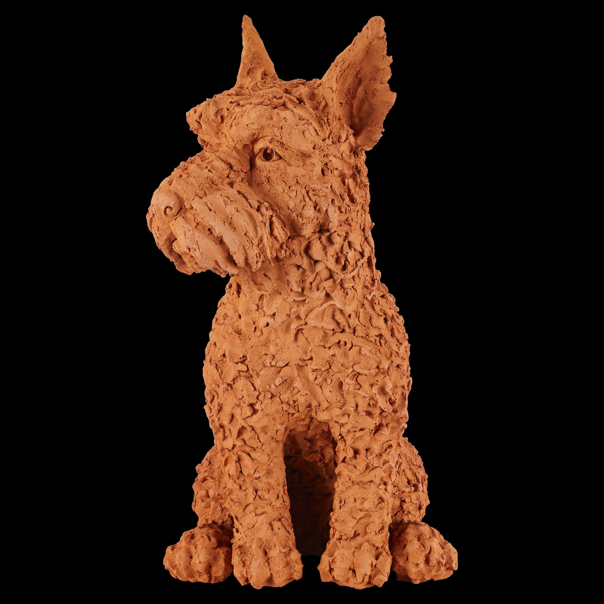 Currey & Company 23.5" Terracotta Oscar The Scottish Terrier