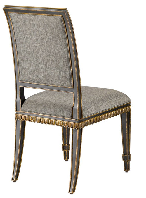 Currey and Company - Ines Peppercorn Black Chair