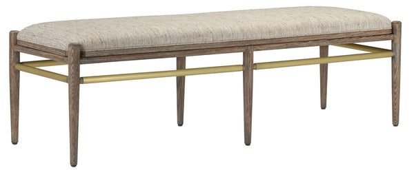 Currey and Company - Visby Calcutta Pepper Bench