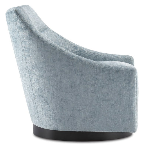 Currey and Company - Pryce Cerulean Swivel Chair